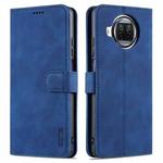 For Xiaomi Mi 10T Lite 5G AZNS Skin Feel Calf Texture Horizontal Flip Leather Case with Card Slots & Holder & Wallet(Blue)