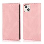 For iPhone 13 mini Strong Magnetic Crazy Horse Texture Horizontal Flip Leather Case with Holder & Card Slots & Wallet (Rose Gold)