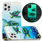 For iPhone 13 Pro Luminous TPU Pattern Soft Protective Case (Sea Turtle)