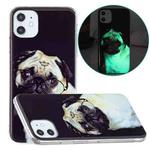 For iPhone 11 Luminous TPU Pattern Soft Protective Case (Glasses Dog)