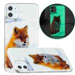 For iPhone 11 Luminous TPU Pattern Soft Protective Case (White Fox)