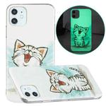 For iPhone 11 Luminous TPU Pattern Soft Protective Case (Happy Cat)