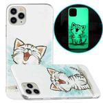 For iPhone 11 Pro Luminous TPU Pattern Soft Protective Case (Happy Cat)