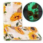 For iPhone SE 2022 / SE 2020 / 8 / 7 Luminous TPU Pattern Soft Protective Case(Sunflower)