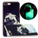 Luminous TPU Pattern Soft Protective Case For iPhone 8 Plus / 7 Plus(Glasses Dog)