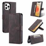 For iPhone 13 AZNS Dream Second Generation Skin Feel PU+TPU Horizontal Flip Leather Case with Holder & Card Slots & Wallet(Coffee)