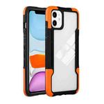 For iPhone 13 TPU + PC + Acrylic 3 in 1 Shockproof Protective Case(Orange)