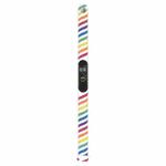 For Xiaomi Mi Band 6 / 5 Silicone Watch Band(White Rainbow)
