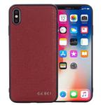 For iPhone 11 GEBEI Full-coverage Shockproof Leather Protective Case(Red)