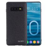 For Galaxy S10 GEBEI Full-coverage Shockproof Leather Protective Case(Black)