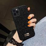For iPhone 13 Pro Max SULADA Shockproof TPU + Handmade Leather Case (Black)