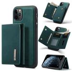 DG.MING M1 Series 3-Fold Multi Card Wallet  Back Cover Shockproof Case with Holder Function For iPhone 11 Pro Max(Green)