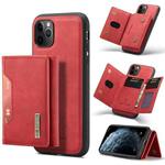 DG.MING M2 Series 3-Fold Multi Card Bag Back Cover Shockproof Case with Wallet & Holder Function For iPhone 11 Pro(Red)