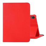 For iPad mini 6 360 Degree Rotation Litchi Texture Flip Leather Tablet Case with Holder(Red)