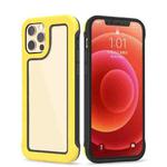 For iPhone 11 Crystal PC + TPU Shockproof Case (Yellow + Black)