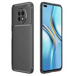 Carbon Fiber Texture Shockproof TPU Case For Honor X20(Black)