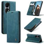 CaseMe 013 Multifunctional Horizontal Flip Leather Case with Holder & Card Slot & Wallet For Huawei P50(Blue)