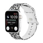 8-buckle Printed Strap Watch Band For Apple Watch Ultra 49mm / Series 8&7 45mm / SE 2&6&SE&5&4 44mm / 3&2&1 42mm(Skull)