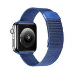 Double Section Milanese Magnetic Elasticity Strap Watch Band For Apple Watch Ultra 49mm / Series 8&7 45mm / SE 2&6&SE&5&4 44mm / 3&2&1 42mm(Blue)