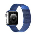 Double Section Milanese Magnetic Elasticity Strap Watch Band For Apple Watch Series 8&7 41mm / SE 2&6&SE&5&4 40mm / 3&2&1 38mm(Blue)