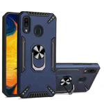 For Samsung Galaxy A30 PC + TPU Protective Case with 360 Degrees Rotatable Ring Holder(Royal Blue)