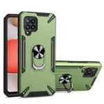 For Samsung Galaxy A42 5G PC + TPU Protective Case with 360 Degrees Rotatable Ring Holder(Dark Green)