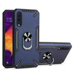 For Samsung Galaxy A50 PC + TPU Protective Case with 360 Degrees Rotatable Ring Holder(Royal Blue)