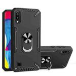 For Samsung Galaxy M10 PC + TPU Protective Case with 360 Degrees Rotatable Ring Holder(Black)