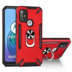 For Motorola Moto G10 / G20 / G30 PC + TPU Protective Case with 360 Degrees Rotatable Ring Holder(Red)
