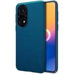 For Huawei P50 NILLKIN Frosted Concave-convex Texture PC Protective Case(Peacock Blue)