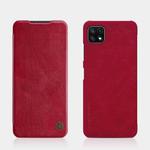 For Samsung Galaxy A22 5G NILLKIN QIN Series Crazy Horse Texture Horizontal Flip Leather Case with Card Slot(Red)