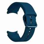 For Samsung Galaxy Watch4 40mm Universal Silicone Colorful Buckle Watch Band(Dark Blue)