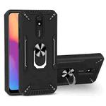 For Xiaomi Redmi 8A PC + TPU Protective Case with 360 Degrees Rotatable Ring Holder(Black)