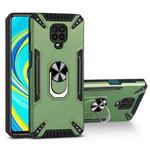 For Xiaomi Redmi Note 9S PC + TPU Protective Case with 360 Degrees Rotatable Ring Holder(Dark Green)