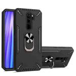 For Xiaomi Redmi Note 8 Pro PC + TPU Protective Case with 360 Degrees Rotatable Ring Holder(Black)