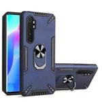 For Xiaomi Mi Note 10 Lite PC + TPU Protective Case with 360 Degrees Rotatable Ring Holder(Royal Blue)