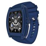 N72 1.57 inch TFT Square Screen Bluetooth 5.2 IP67 Waterproof Smart Watch, Support Sleep Monitor / Voice Call / Heart Rate Monitor / Blood Pressure Monitoring, Style: Silicone Strap(Blue)