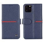 For iPhone 11 Pro GEBEI Top-grain Leather Horizontal Flip Protective Case with Holder & Card Slots & Wallet & Photo Frame(Blue)