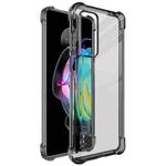 For Motorola Edge 20 IMAK All-inclusive Shockproof Airbag TPU Case with Screen Protector(Transparent Black)