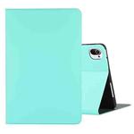 For Xiaomi Pad 5 Voltage Craft Texture TPU Horizontal Flip Protective Case with Holder(Mint Green)