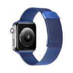 Adjustable Dual Section Milan Watch Band For Apple Watch Ultra 49mm / Series 8&7 45mm / SE 2&6&SE&5&4 44mm / 3&2&1 42mm(Blue)