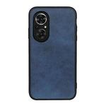 For Honor 50 SE Accurate Hole Two-color Calf Texture Shockproof Case(Blue)