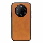 For Huawei Mate 40 RS Accurate Hole Two-color Calf Texture Shockproof Case(Brown)