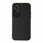 For Honor 50 SE Accurate Hole Carbon Fiber Texture Shockproof Case(Black)