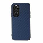 For Honor 50 SE Accurate Hole Carbon Fiber Texture Shockproof Case(Blue)