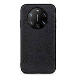 For Huawei Mate 40 RS Accurate Hole Litchi Texture Leather Shockproof Case(Black)