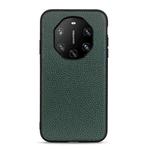 For Huawei Mate 40 RS Accurate Hole Litchi Texture Leather Shockproof Case(Green)
