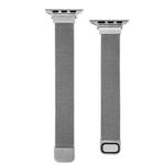 Small Waist Dual Section Milan Watch Band For Apple Watch Ultra 49mm / Series 8&7 45mm / SE 2&6&SE&5&4 44mm / 3&2&1 42mm(Light Grey)