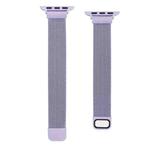 Small Waist Dual Section Milan Watch Band For Apple Watch Ultra 49mm / Series 8&7 45mm / SE 2&6&SE&5&4 44mm / 3&2&1 42mm(Light Purple)
