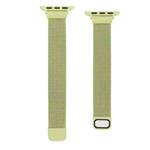 Small Waist Dual Section Milan Watch Band For Apple Watch Series 8&7 41mm / SE 2&6&SE&5&4 40mm / 3&2&1 38mm(Yellow)